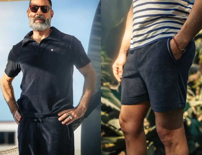 &SONS Solar Shorts Navy Discount