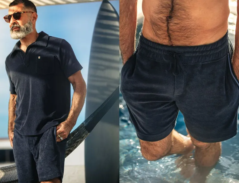 &SONS Solar Shorts Navy Discount