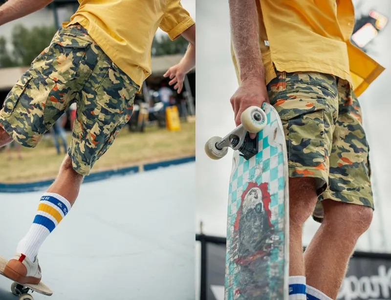 &SONS Surplus Army Shorts Camo Outlet