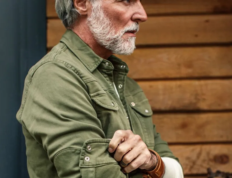 &SONS Sunday Shirt Army Green New