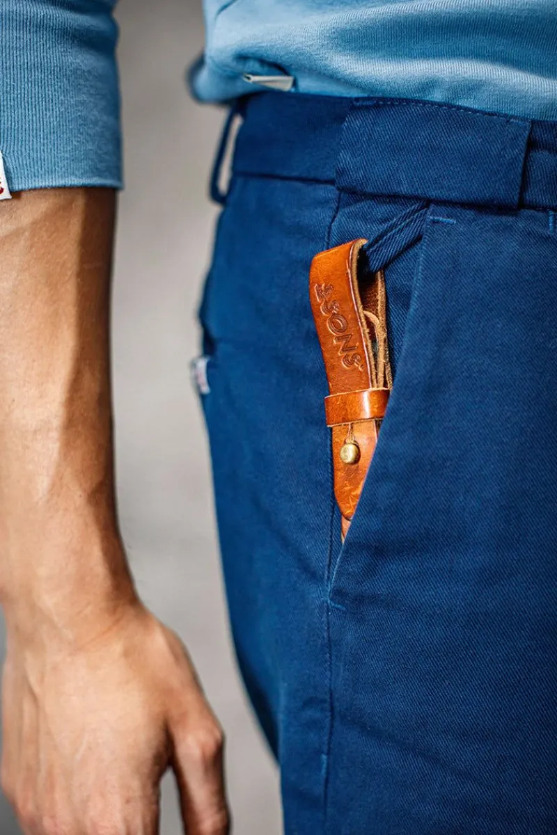 &SONS Tan Leather Key Fob Shop