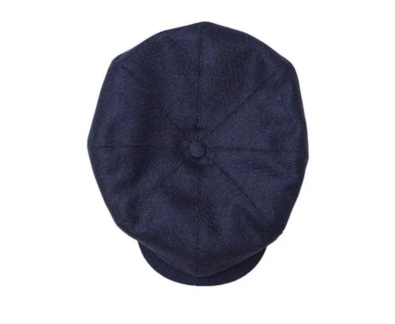&SONS The London Baker Boy Hat- Blue Indigo Cheap