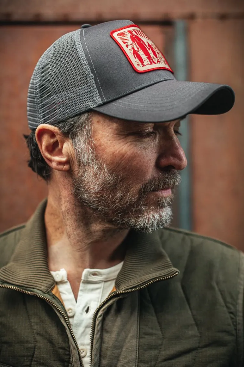 &SONS Trucker Badge Cap Grey Cheap