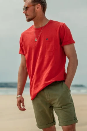 &SONS Virgil Chino Shorts Army Green Outlet